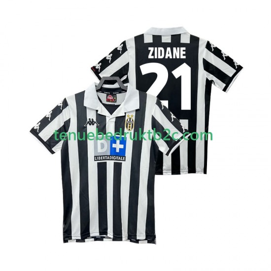 Thuisshirt Retro Juventus ZIDANE 21 2000 Mannen 1999 S-S