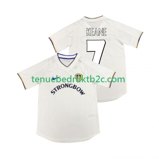 Thuisshirt Retro Leeds United KEANE 7 2000 2001 Mannen S-S