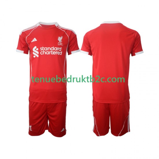 Thuisshirt Liverpool Voetbalteneu Kinderen 2025-26 S-S
