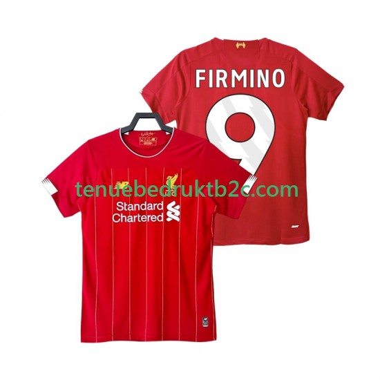 Thuisshirt Retro Liverpool FIRMINO 9 2019 2020 Mannen S-S