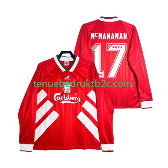 Thuisshirt Retro Liverpool MCMANAMAN 17 1993 1995 Mannen L-S