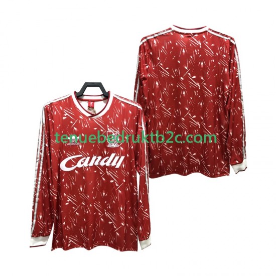 Thuisshirt Retro Liverpool 1989 1991 Mannen L-S
