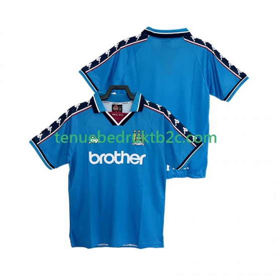 Thuisshirt Retro Manchester City 1997 Mannen 1998 S-S