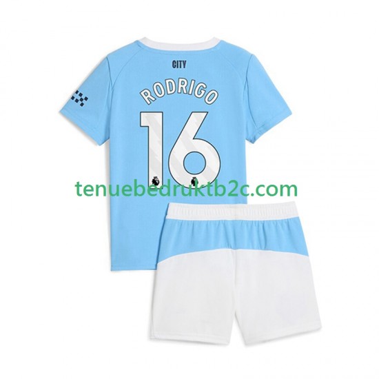 Thuisshirt Manchester City Rodrigo Hernandez 16 Voetbalteneu Kinderen 2025-26 S-S