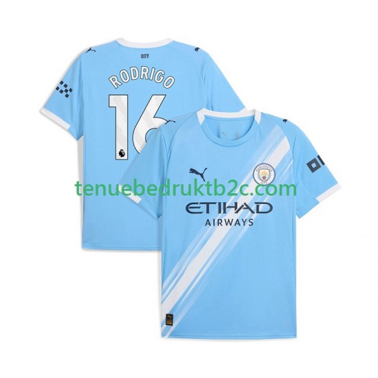 Thuisshirt Manchester City Rodrigo Hernandez 16 Mannen 2025-26 S-S