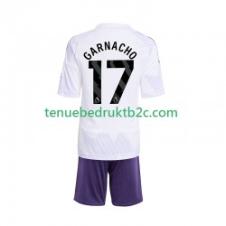 Uitshirt Manchester United Alejandro Garnacho 17 Voetbalteneu Kinderen 2025-26 S-S