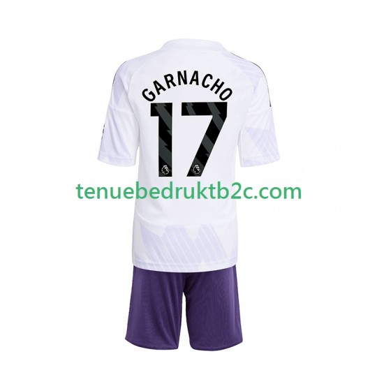 Uitshirt Manchester United Alejandro Garnacho 17 Voetbalteneu Kinderen 2025-26 S-S