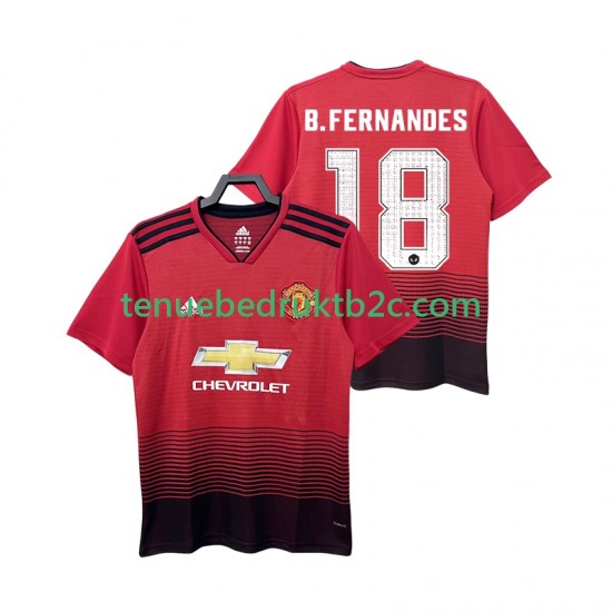Thuisshirt Retro Manchester United B.FERNANDES 18 2018 2019 Mannen S-S