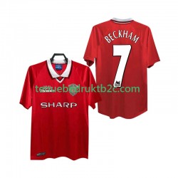 Thuisshirt Retro Manchester United BECKHAM 7 2000 Mannen 1999 S-S