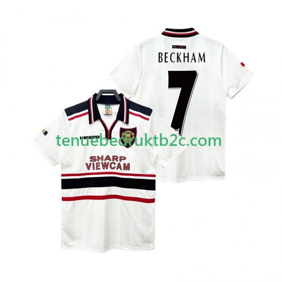 Uitshirt Retro Manchester United Beckham 7 Mannen 1998 1999 S-S