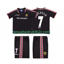 Uitshirt Retro Manchester United Beckham 7 Voetbalteneu Kinderen 1998 1999 S-S