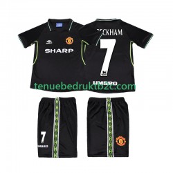 3de shirt Retro Manchester United Beckham 7 Voetbalteneu Kinderen 1998 1999 S-S