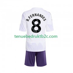 Uitshirt Manchester United Bruno Fernandes 8 Voetbalteneu Kinderen 2025-26 S-S
