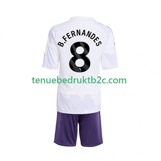 Uitshirt Manchester United Bruno Fernandes 8 Voetbalteneu Kinderen 2025-26 S-S