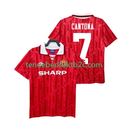 Thuisshirt Retro Manchester United CANTONA 7 1992 Mannen 1994 S-S