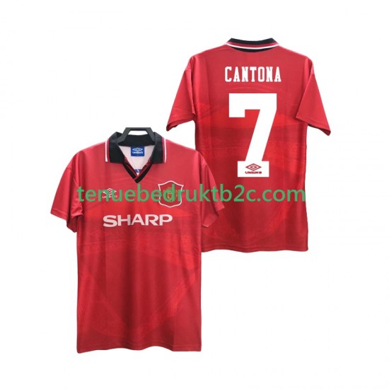 Thuisshirt Retro Manchester United CANTONA 7 1996 Mannen 1994 S-S