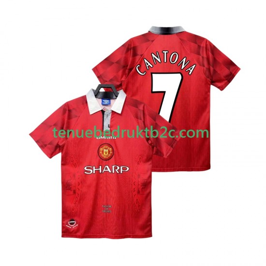 Thuisshirt Retro Manchester United CANTONA 7 1996 1997 Mannen S-S