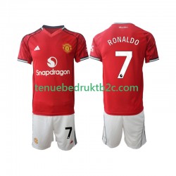 Thuisshirt Manchester United Cristiano Ronaldo 7 Voetbalteneu Kinderen 2025-26 S-S