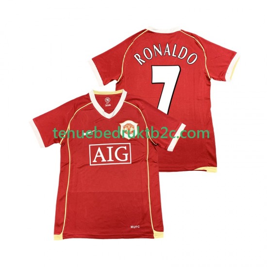Thuisshirt Retro Manchester United Cristiano Ronaldo 7 2007 Mannen 2006 S-S
