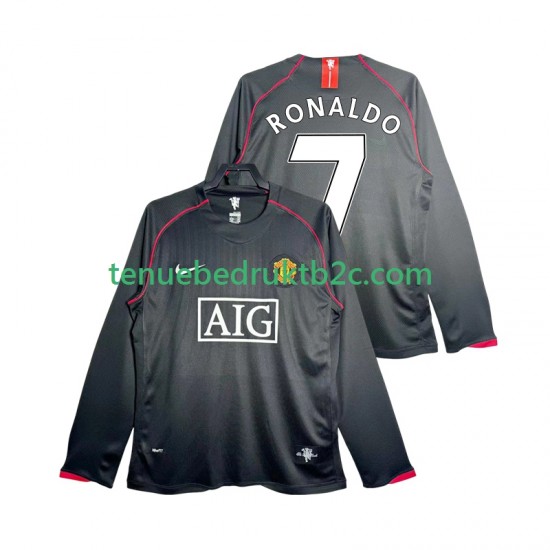 Uitshirt Retro Manchester United Critstiano Ronaldo 7 2007 Mannen 2008 L-S