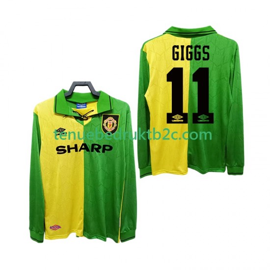 Uitshirt Retro Manchester United GIGGS 11 1992 Mannen 1994 L-S