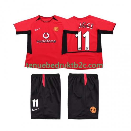 Thuisshirt Retro Manchester United GIGGS 11 Voetbalteneu Kinderen 2004 2002 S-S