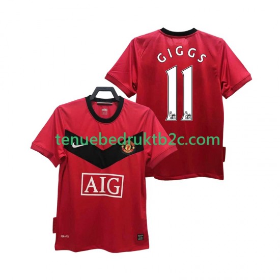 Thuisshirt Retro Manchester United GIGGS 11 2009 Mannen 2010 S-S