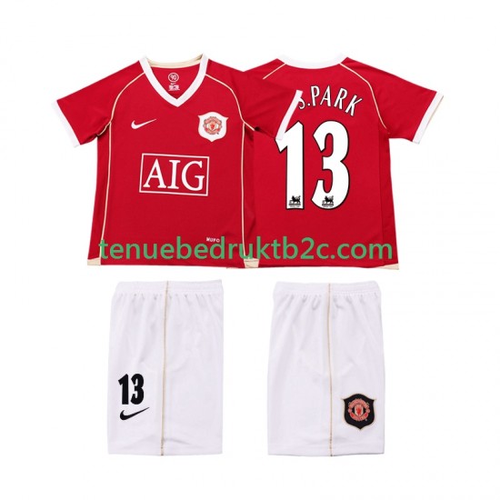 Thuisshirt Retro Manchester United J.S.PARK 13 2007 Voetbalteneu Kinderen 2006 S-S