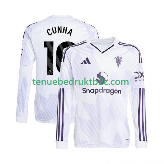 Uitshirt Manchester United Matheus Cunha 10 Mannen 2025-26 L-S