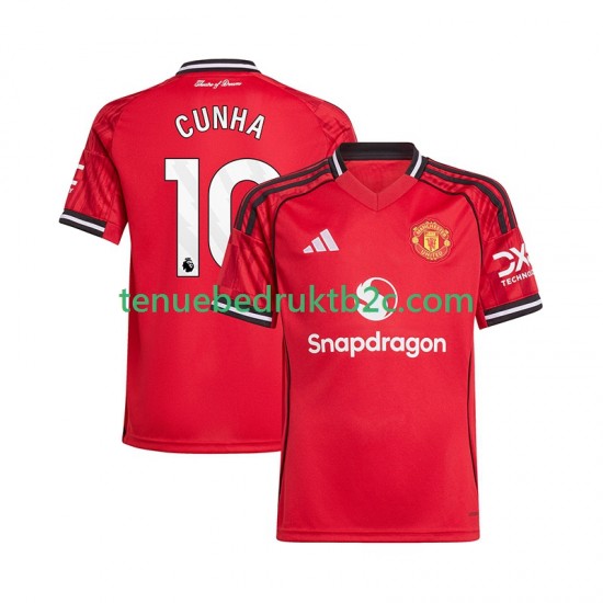 Thuisshirt Manchester United Matheus Cunha 10 Mannen 2025-26 S-S