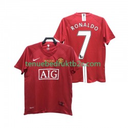 Thuisshirt Retro Manchester United RONALDO 7 2007 Mannen 2008 S-S