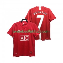 Thuisshirt Retro Manchester United RONALDO 7 Premier League 2007 Mannen 2008 S-S
