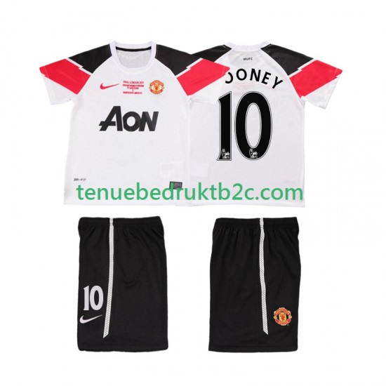 3de shirt Retro Manchester United ROONEY 10 Champions League 2012 Voetbalteneu Kinderen 2011 S-S