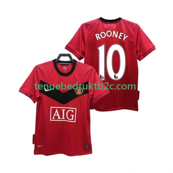 Thuisshirt Retro Manchester United ROONEY 10 2009 Mannen 2010 S-S