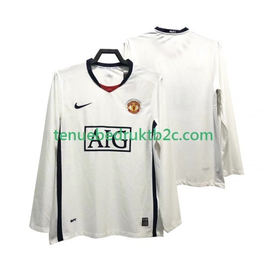 Uitshirt Retro Manchester United Premier League 2009 Mannen 2008 L-S