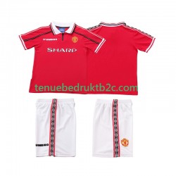 Thuisshirt Retro Manchester United Voetbalteneu Kinderen 1998 1999 S-S