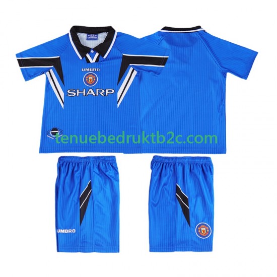 3de shirt Retro Manchester United 1996 Voetbalteneu Kinderen 1998 S-S