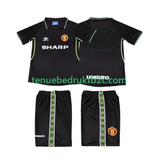 3de shirt Retro Manchester United Voetbalteneu Kinderen 1998 1999 S-S