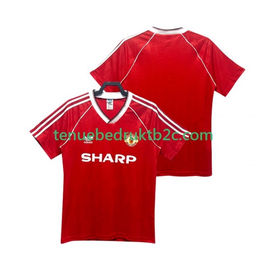 Thuisshirt Retro Manchester United 1988 1990 Mannen S-S