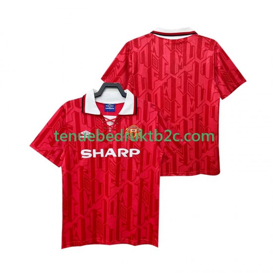 Thuisshirt Retro Manchester United 1992 Mannen 1994 S-S