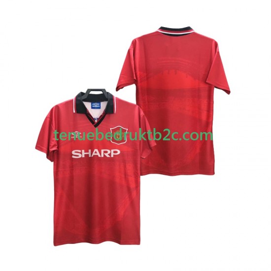 Thuisshirt Retro Manchester United 1996 Mannen 1994 S-S