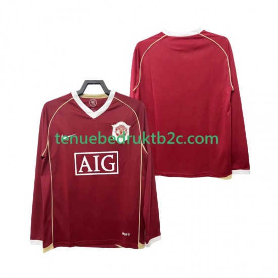 Thuisshirt Retro Manchester United 2007 Mannen 2006 L-S