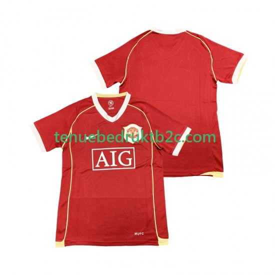Thuisshirt Retro Manchester United 2007 Mannen 2006 S-S