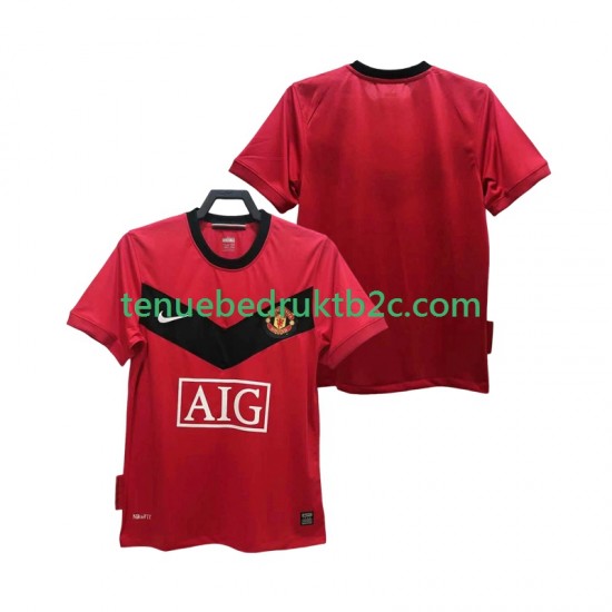 Thuisshirt Retro Manchester United 2009 Mannen 2010 S-S