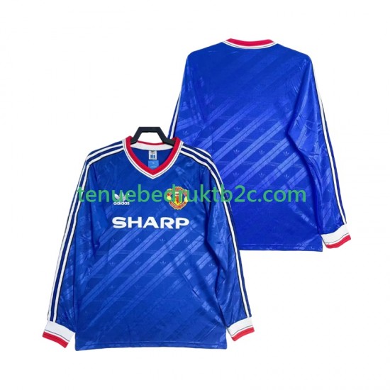 3de shirt Retro Manchester United 1986 1988 Mannen L-S