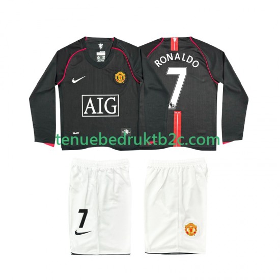 Uitshirt Retro Manchester United Ronaldo 7 2007 Voetbalteneu Kinderen 2008 L-S