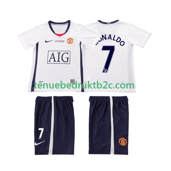 Uitshirt Retro Manchester United Ronaldo 7 Champions League 2009 Voetbalteneu Kinderen 2008 S-S