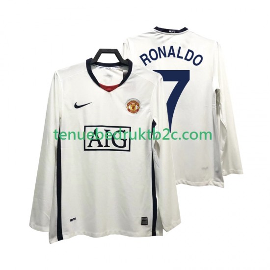 Uitshirt Retro Manchester United Ronaldo 7 Premier League 2009 Mannen 2008 L-S