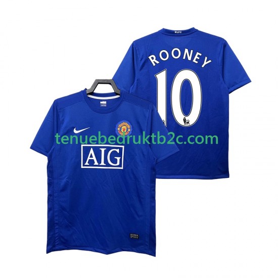 3de shirt Retro Manchester United Rooney 10 2009 Mannen 2008 S-S