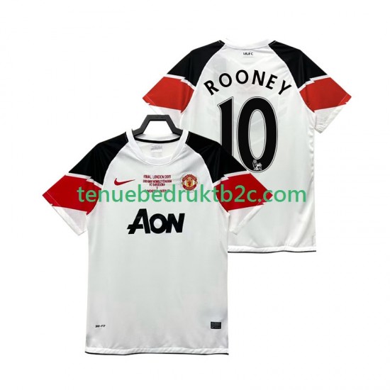 3de shirt Retro Manchester United Rooney 10 Champions League 2012 Mannen 2011 S-S